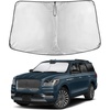 EcoNour Windshield Sunshade Compatible for Lincoln Navigator 2018-2024 2025 | Sun Visor for Front Windshield & Window Sun Shade Cover, UV Heat Blocker & Protector, Car Accessories