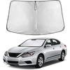 EcoNour Windshield Sunshade Compatible for Nissan Altima 2013-2017 2018 | Sun Visor for Front Windshield & Window Sun Shade Cover, UV Heat Blocker & Protector, Car Accessories