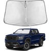 EcoNour Windshield Sunshade Compatible for Nissan Frontier 2022-2025 2026 | Sun Visor for Front Windshield & Window Sun Shade Cover, UV Heat Blocker & Protector, Car Accessories
