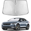 EcoNour Windshield Sunshade Compatible for Polestar 2 2020-2023 2024 2025 | Sun Visor for Front Windshield & Window Sun Shade Cover, UV Heat Blocker & Protector, Car Accessories