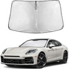 EcoNour Windshield Sunshade Compatible for Porsche Panamera 2017-2023 2024 | Sun Visor for Front Windshield & Window Sun Shade Cover, UV Heat Blocker & Protector, Car Accessories
