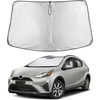 EcoNour Windshield Sunshade Compatible for Toyota Prius C 2012-2018 2019 | Sun Visor for Front Windshield & Window Sun Shade Cover, UV Heat Blocker & Protector, Car Accessories