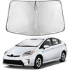 EcoNour Windshield Sunshade Compatible for Toyota Prius Hatchback 2010-2015 | (Not for Prius C or Prius V) Sun Visor for Front Window Sun Shade Cover, UV Heat Protector, Car Accessories