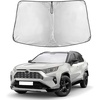 EcoNour Windshield Sunshade Compatible for Toyota RAV4 2019-2024 2025,2026 | SR, SR5, TRD Sport, TRD Off-Road, Limited, TRD Pro Sun Visor for Front Window Sun Shade Cover, UV Blocker, Car Accessories