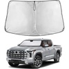 EcoNour Windshield Sunshade Compatible for Toyota Tundra 2022-2025 2026 | SR, SR5, Limited, Platinum, 1794 Edition, TRD Off-Road Pro Sun Visor for Front Window Sun Shade Cover, Car Accessories