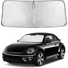 EcoNour Windshield Sunshade Compatible for Volkswagen VW Beetle 2012-2019 | Sun Visor for Front Windshield & Window Sun Shade Cover, UV Heat Blocker & Protector, Car Accessories