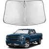 EcoNour Windshield Sunshade for Chevrolet Silverado/GMC Sierra 2014-2019 | 1500 2000 3500 Sun Visor for Front Windshield & Window Sun Shade Cover, UV Heat Blocker & Protector,Car Accessories