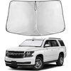 EcoNour Windshield Sunshade for Chevrolet Tahoe/GMC Yukon 2015-2019, 2020 | Sun Visor for Front Windshield & Window Sun Shade Cover, UV Heat Blocker & Protector, Car Accessories
