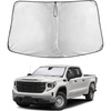 EcoNour Windshield Sunshade for Chevy Silverado/GMC Sierra 2019-2026 | 1500 2500 3500 Front Windshield Sun Shade Cover, UV Heat Protector, Car Sun Visor Interior Heat Protection