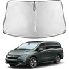 Econour Windshield Sun Shade Compatible for Honda Odyssey 2018-2025 2026 | LX, EX, EX-L Touring, Elite Minivan Window Sunshade Sun Visor Protector Foldable Blocks UV Rays Keep Your Car Cooler