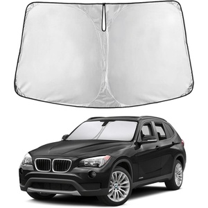 EcoNour Windshield Sunshade Compatible for BMW X1 2011-2013 2014 2015 | Sun Visor for Front Windshield & Window Sun Shade Cover, UV Heat Blocker & Protector, Car Accessories