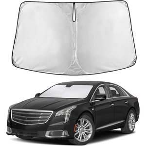 EcoNour Windshield Sunshade Compatible for Cadillac XTS 2013-2017 2018 2019 | Sun Visor for Front Windshield & Window Sun Shade Cover, UV Heat Blocker & Protector, Car Accessories