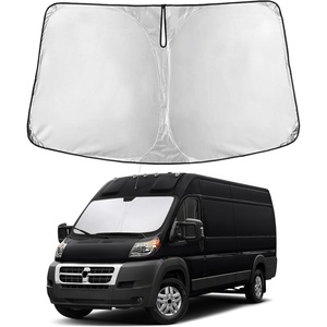 EcoNour Windshield Sunshade Compatible for Dodge RAM Promaster 2014-2026 | Sun Visor for Front Windshield & Window Sun Shade Cover, UV Heat Blocker & Protector, Car Accessories
