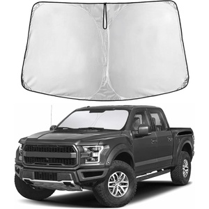 EcoNour Windshield Sunshade Compatible for Ford F150 2015-2018 2019 2020 | Sun Visor for Front Windshield & Window Sun Shade Cover, UV Heat Blocker & Protector, Car Accessories