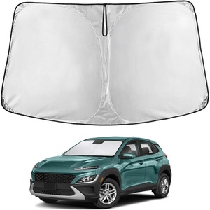EcoNour Windshield Sunshade Compatible for Hyundai Kona 2018-2021 2022 2023 | Sun Visor for Front Windshield & Window Sun Shade Cover, UV Heat Blocker & Protector, Car Accessories