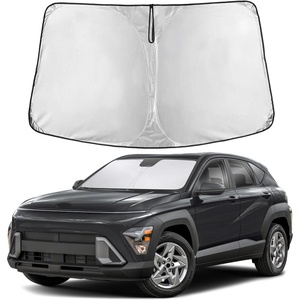 EcoNour Windshield Sunshade Compatible for Hyundai Kona 2024 2025 2026 | Sun Visor for Front Windshield & Window Sun Shade Cover, UV Heat Blocker & Protector, Car Accessories