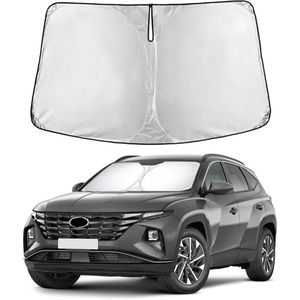 EcoNour Windshield Sunshade Compatible for Hyundai Tucson 2022-2025 2026 | Sun Visor for Front Windshield & Window Sun Shade Cover, UV Heat Blocker & Protector, Car Accessories