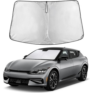 EcoNour Windshield Sunshade Compatible for Kia EV6 2022-2023 2024 2025 | Sun Visor for Front Windshield & Window Sun Shade Cover, UV Heat Blocker & Protector, Car Accessories