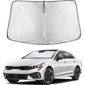 EcoNour Windshield Sunshade Compatible for Kia K5 2021-2024 2025 2026 | Sun Visor for Front Windshield & Window Sun Shade Cover, UV Heat Blocker & Protector, Car Accessories