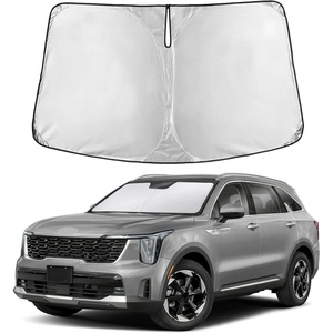 EcoNour Windshield Sunshade Compatible for Kia Sorento 2021-2024 2025 2026 | Sun Visor for Front Windshield & Window Sun Shade Cover, UV Heat Blocker & Protector, Car Accessories