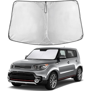 EcoNour Windshield Sunshade Compatible for Kia Soul 2014-2017 2018 2019 | Sun Visor for Front Windshield & Window Sun Shade Cover, UV Heat Blocker & Protector, Car Accessories