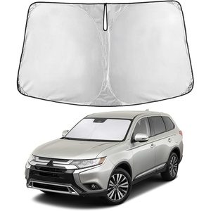 EcoNour Windshield Sunshade Compatible for Mitsubishi Outlander 2013-2021 | (Not for Outlander Sport) Sun Visor for Front Windshield & Window Sun Shade Cover, UV Protector, Car Accessories