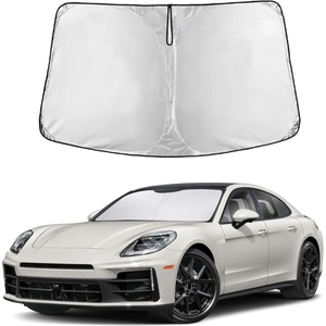EcoNour Windshield Sunshade Compatible for Porsche Panamera 2017-2023 2024 | Sun Visor for Front Windshield & Window Sun Shade Cover, UV Heat Blocker & Protector, Car Accessories