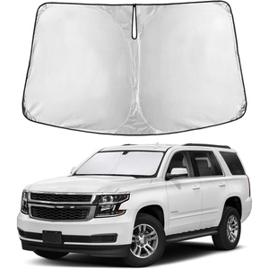 EcoNour Windshield Sunshade for Chevrolet Tahoe/GMC Yukon 2015-2019, 2020 | Sun Visor for Front Windshield & Window Sun Shade Cover, UV Heat Blocker & Protector, Car Accessories