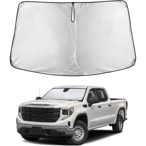 EcoNour Windshield Sunshade for Chevy Silverado/GMC Sierra 2019-2026 | 1500 2500 3500 Front Windshield Sun Shade Cover, UV Heat Protector, Car Sun Visor Interior Heat Protection