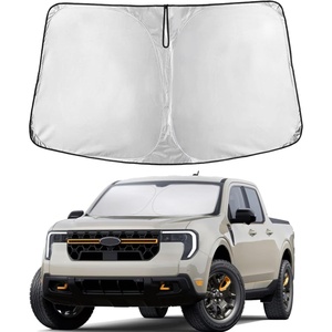 Econour Windshield Sun Shade Compatible for Ford Maverick 2022-2025 2026 | Sun Shade Front Windshield Sun Visor Foldable Thicker 5-Layer Block Heat and Sun UV Rays | Car Accessories