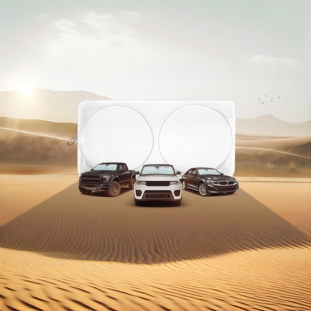 ECONOUR windshield heat shield and UVProtection
