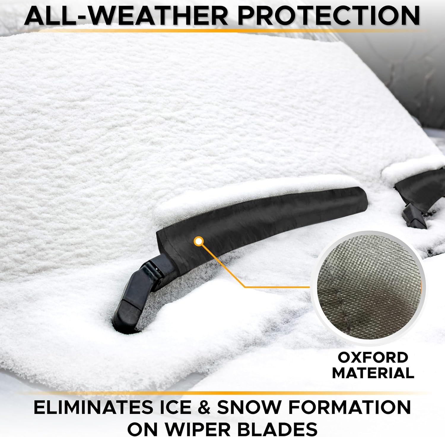 image:imageEcoNour Windshield Cover for Ice and Snow Windshield Snow Cover with Side Mirror Cover amp Wiper Protection Oxford Fabric Winter Cover for Pickup Trucks SUV amp Mini Van XLarge 74x43XXXlarge
