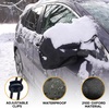 EcoNour Windshield Cover for Ice and Snow | Windshield Snow Cover with Side Mirror Cover & Wiper Protection | Oxford Fabric Winter Cover for Pickup Trucks, SUV & Mini Van | X-Large (74″x43″)(Side mirror 2 pack)