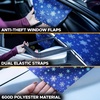 EcoNour Windshield Cover for Ice and Snow | Windshield Snow Cover with Side Mirror Cover & Wiper Protection | Oxford Fabric Winter Cover for Pickup Trucks, SUV & Mini Van | X-Large (74″x43″)(Medium Light Blue)