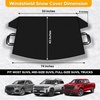 EcoNour Windshield Cover for Ice and Snow | Windshield Snow Cover with Side Mirror Cover & Wiper Protection | Oxford Fabric Winter Cover for Pickup Trucks, SUV & Mini Van | X-Large (74″x43″)(XXX-large)