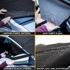 EcoNour Windshield Cover for Ice and Snow | Windshield Snow Cover with Side Mirror Cover & Wiper Protection | Oxford Fabric Winter Cover for Pickup Trucks, SUV & Mini Van | X-Large (74″x43″)(Standard)