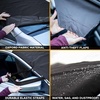 EcoNour Windshield Cover for Ice and Snow | Windshield Snow Cover with Side Mirror Cover & Wiper Protection | Oxford Fabric Winter Cover for Pickup Trucks, SUV & Mini Van | X-Large (74″x43″)(XXX-large)