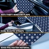 EcoNour Windshield Cover for Ice and Snow | Windshield Snow Cover with Side Mirror Cover & Wiper Protection | Oxford Fabric Winter Cover for Pickup Trucks, SUV & Mini Van | X-Large (74″x43″)(Medium Blue)