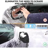 EcoNour Windshield Cover for Ice and Snow | Windshield Snow Cover with Side Mirror Cover & Wiper Protection | Oxford Fabric Winter Cover for Pickup Trucks, SUV & Mini Van | X-Large (74″x43″)(Side mirror 2 pack)