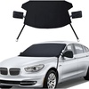 EcoNour Windshield Cover for Ice and Snow | Windshield Snow Cover with Side Mirror Cover & Wiper Protection | Oxford Fabric Winter Cover for Pickup Trucks, SUV & Mini Van | X-Large (74″x43″)(Snow cover with side mirror)