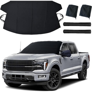 EcoNour Windshield Cover for Ice and Snow | Windshield Snow Cover with Side Mirror Cover & Wiper Protection | Oxford Fabric Winter Cover for Pickup Trucks, SUV & Mini Van | X-Large (74″x43″)(XXX-large)