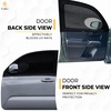 EcoNour Car Front Side Window Sun Shades Compatible for Toyota Tacoma | 2 Pack Breathable Super Stretchy Mesh Sun Shade | Heat Block UV Protection Car Window Screen Covers | Mosquito Net Curtains(Toyota Tacoma Front)