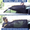 EcoNour Car Front Side Window Sun Shades Compatible for Toyota Tacoma | 2 Pack Breathable Super Stretchy Mesh Sun Shade | Heat Block UV Protection Car Window Screen Covers | Mosquito Net Curtains(Fit for Ford Explorer 2020–2026)