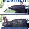 EcoNour Car Front Side Window Sun Shades Compatible for Toyota Tacoma | 2 Pack Breathable Super Stretchy Mesh Sun Shade | Heat Block UV Protection Car Window Screen Covers | Mosquito Net Curtains(Fit for Toyota Corolla 2020–2026)