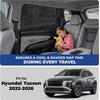EcoNour Car Front Side Window Sun Shades Compatible for Toyota Tacoma | 2 Pack Breathable Super Stretchy Mesh Sun Shade | Heat Block UV Protection Car Window Screen Covers | Mosquito Net Curtains(Fit for Hyundai Tucson 2022–2026)