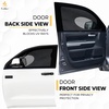 EcoNour Car Front Side Window Sun Shades Compatible for Toyota Tacoma | 2 Pack Breathable Super Stretchy Mesh Sun Shade | Heat Block UV Protection Car Window Screen Covers | Mosquito Net Curtains(Toyota Tundra front)