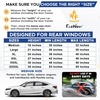EcoNour Car Front Side Window Sun Shades Compatible for Toyota Tacoma | 2 Pack Breathable Super Stretchy Mesh Sun Shade | Heat Block UV Protection Car Window Screen Covers | Mosquito Net Curtains(Medium)