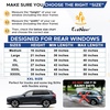 EcoNour Car Front Side Window Sun Shades Compatible for Toyota Tacoma | 2 Pack Breathable Super Stretchy Mesh Sun Shade | Heat Block UV Protection Car Window Screen Covers | Mosquito Net Curtains(XX-Large)