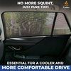 EcoNour Car Front Side Window Sun Shades Compatible for Toyota Tacoma | 2 Pack Breathable Super Stretchy Mesh Sun Shade | Heat Block UV Protection Car Window Screen Covers | Mosquito Net Curtains(Fit for Toyota Tundra 2022–2026)