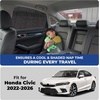 EcoNour Car Front Side Window Sun Shades Compatible for Toyota Tacoma | 2 Pack Breathable Super Stretchy Mesh Sun Shade | Heat Block UV Protection Car Window Screen Covers | Mosquito Net Curtains(Fit for Honda Civic 2022–2026)